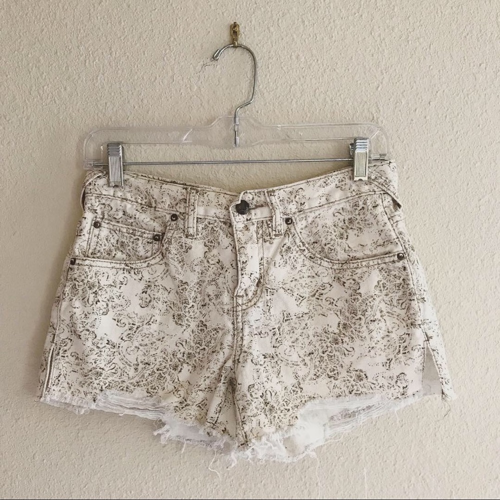Free People pattern shorts